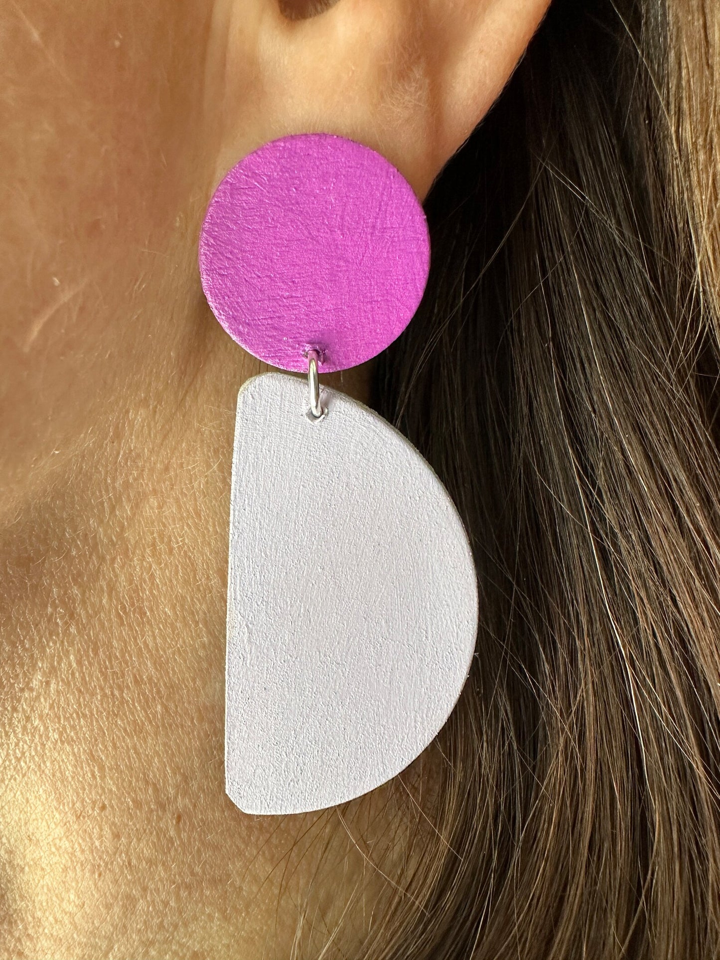 Purple Pop Handmade Earrings