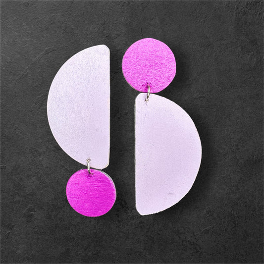 Purple Pop Handmade Earrings