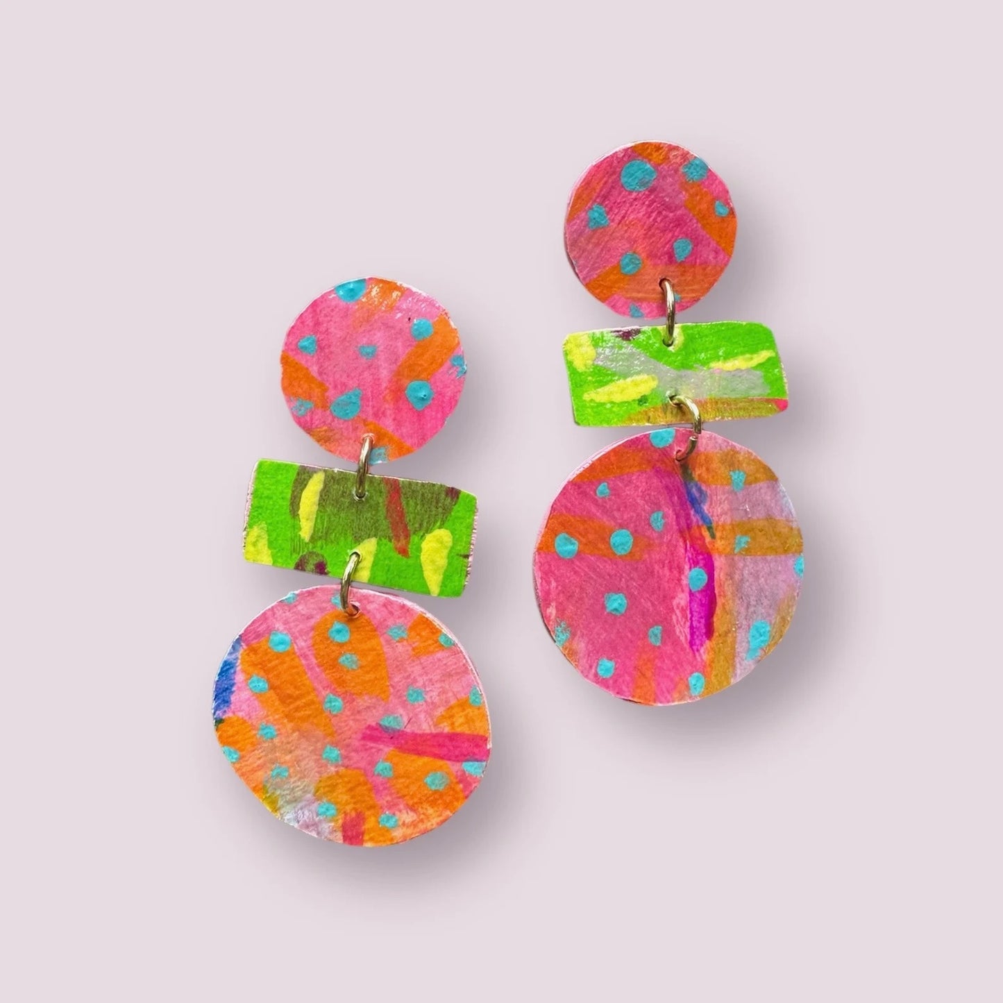 Pastel Polka Dot Earrings