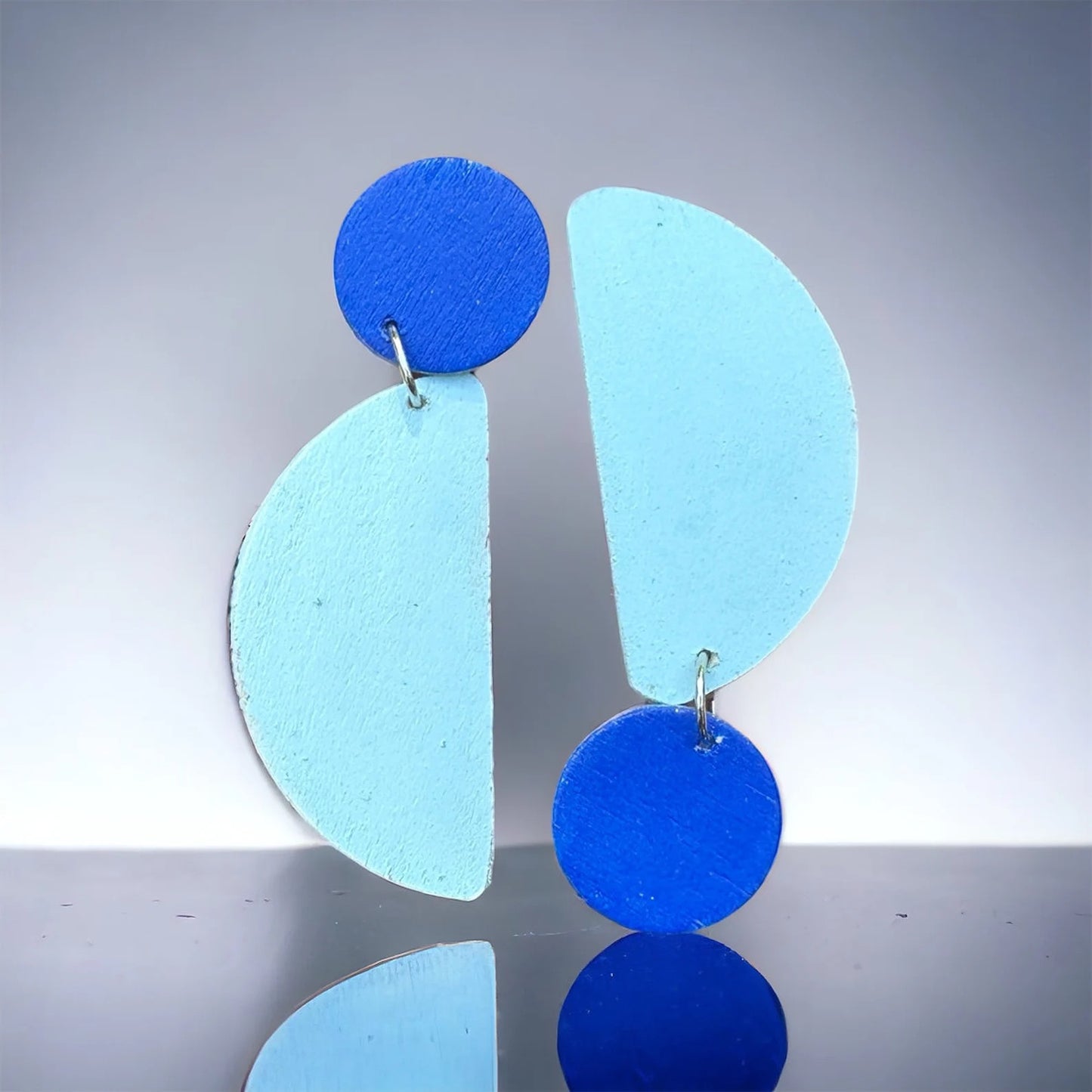 Chic Cobalt & Light Blue Earrings