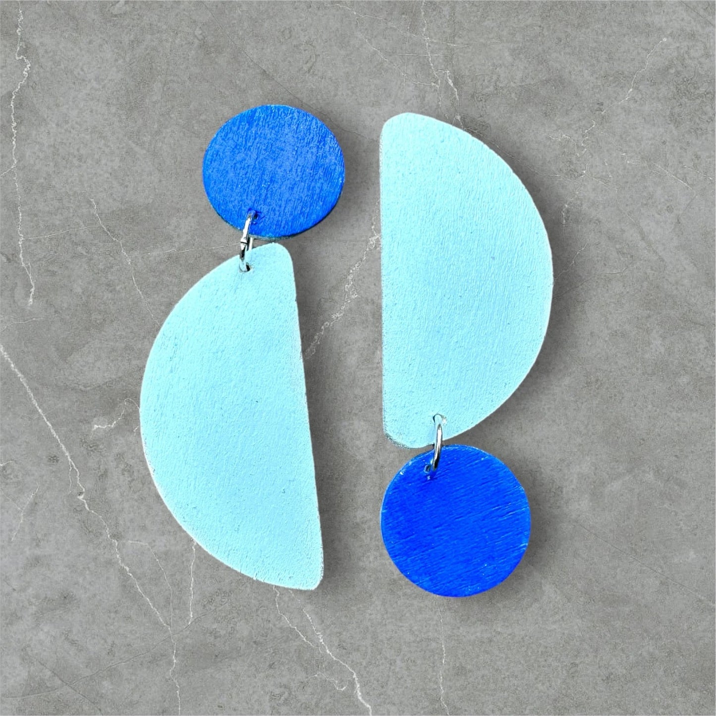 Chic Cobalt & Light Blue Earrings