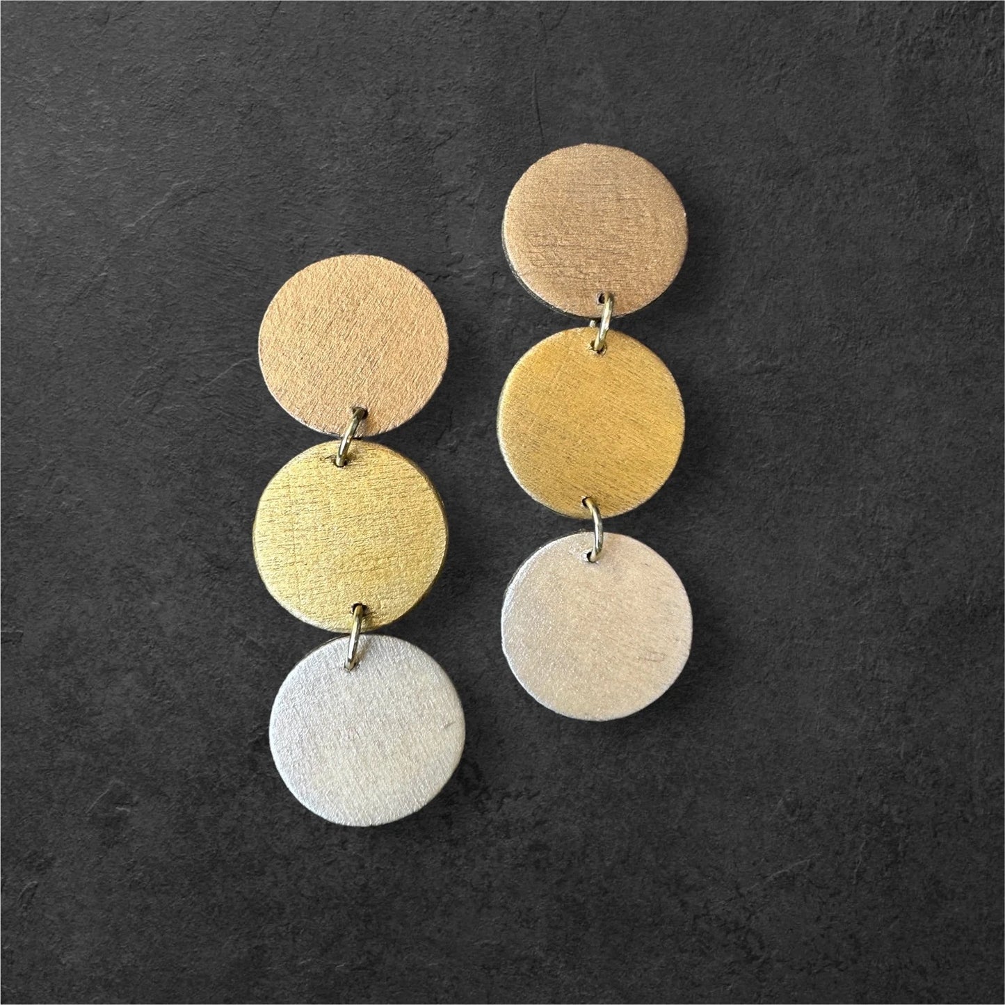 Chic Gold Ombre Earrings