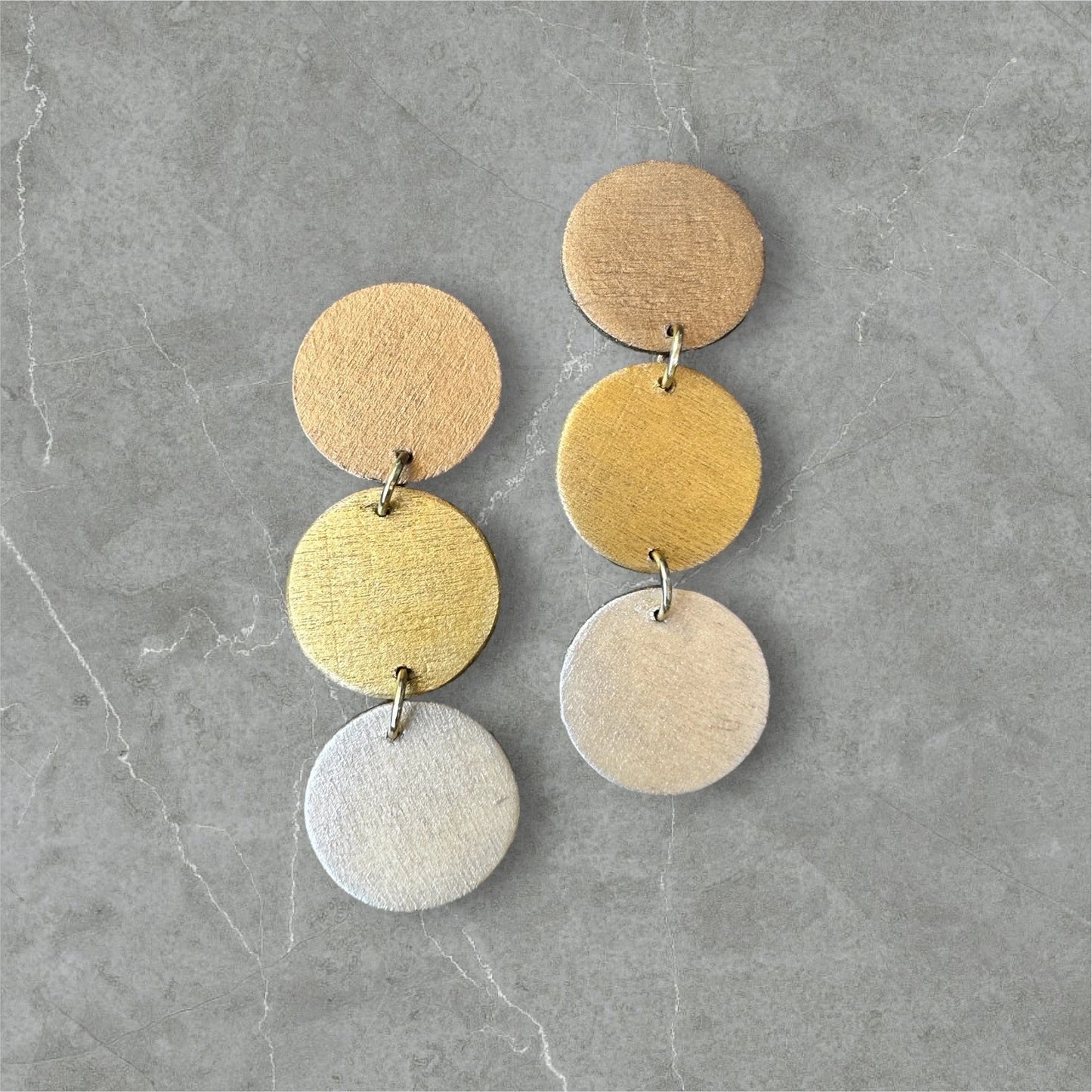 Chic Gold Ombre Earrings