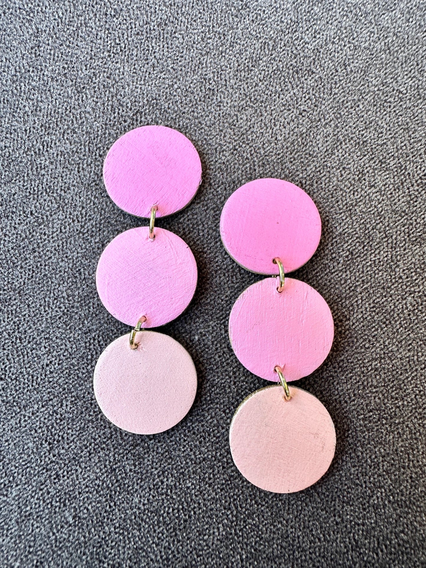 Chic Pink Ombre Earrings