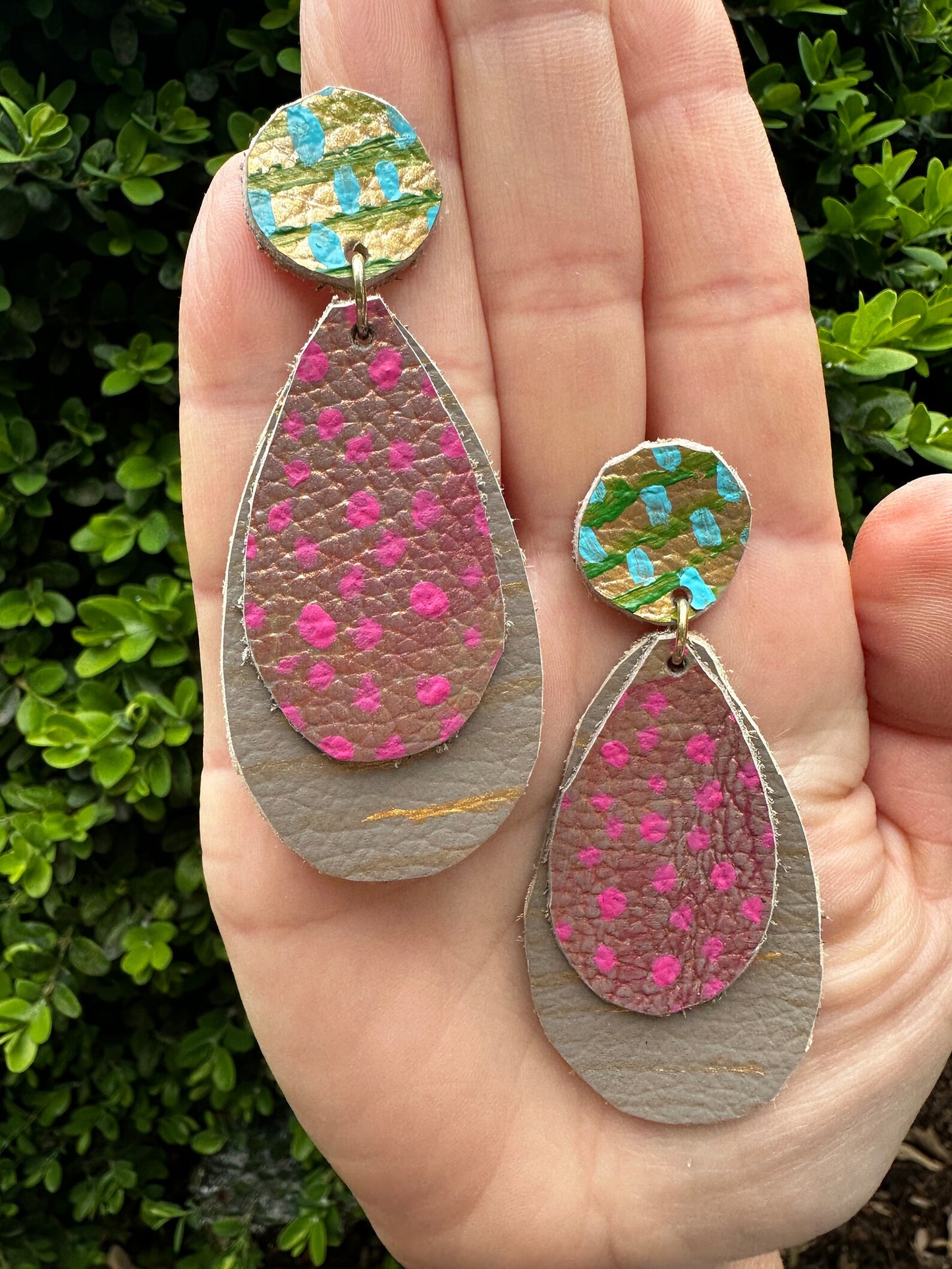 Artistic Leather Earrings