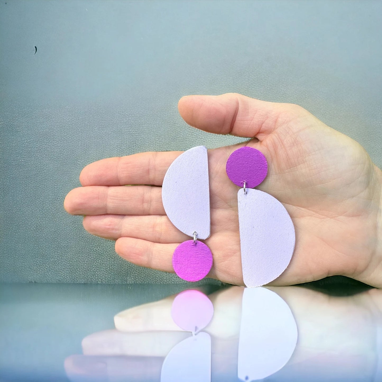 Purple Pop Handmade Earrings